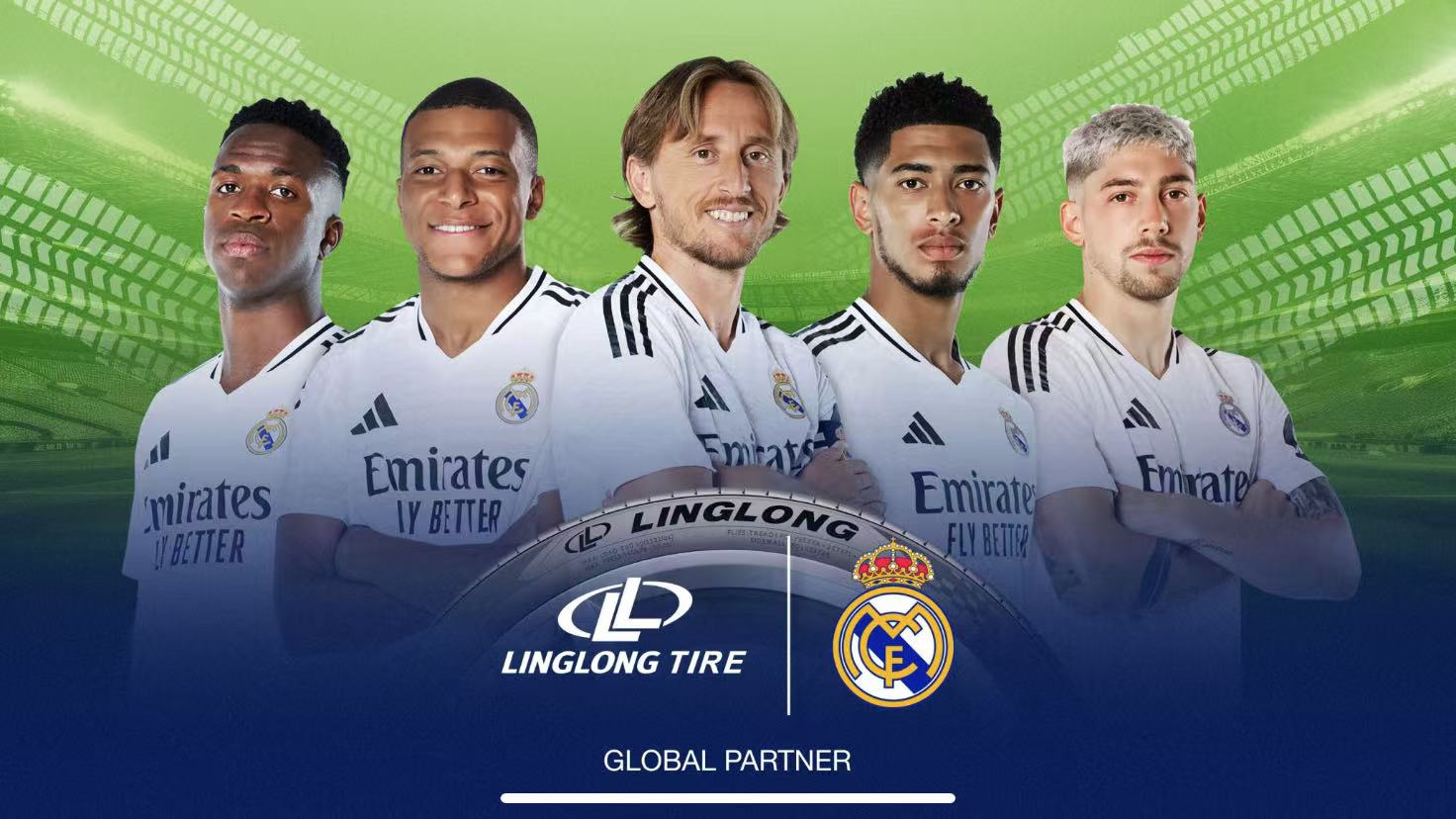Linglong -band wordt officieel de wereldwijde partner van Real Madrid